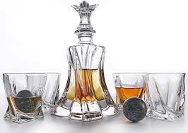 Crystal Whiskey Decanter Set